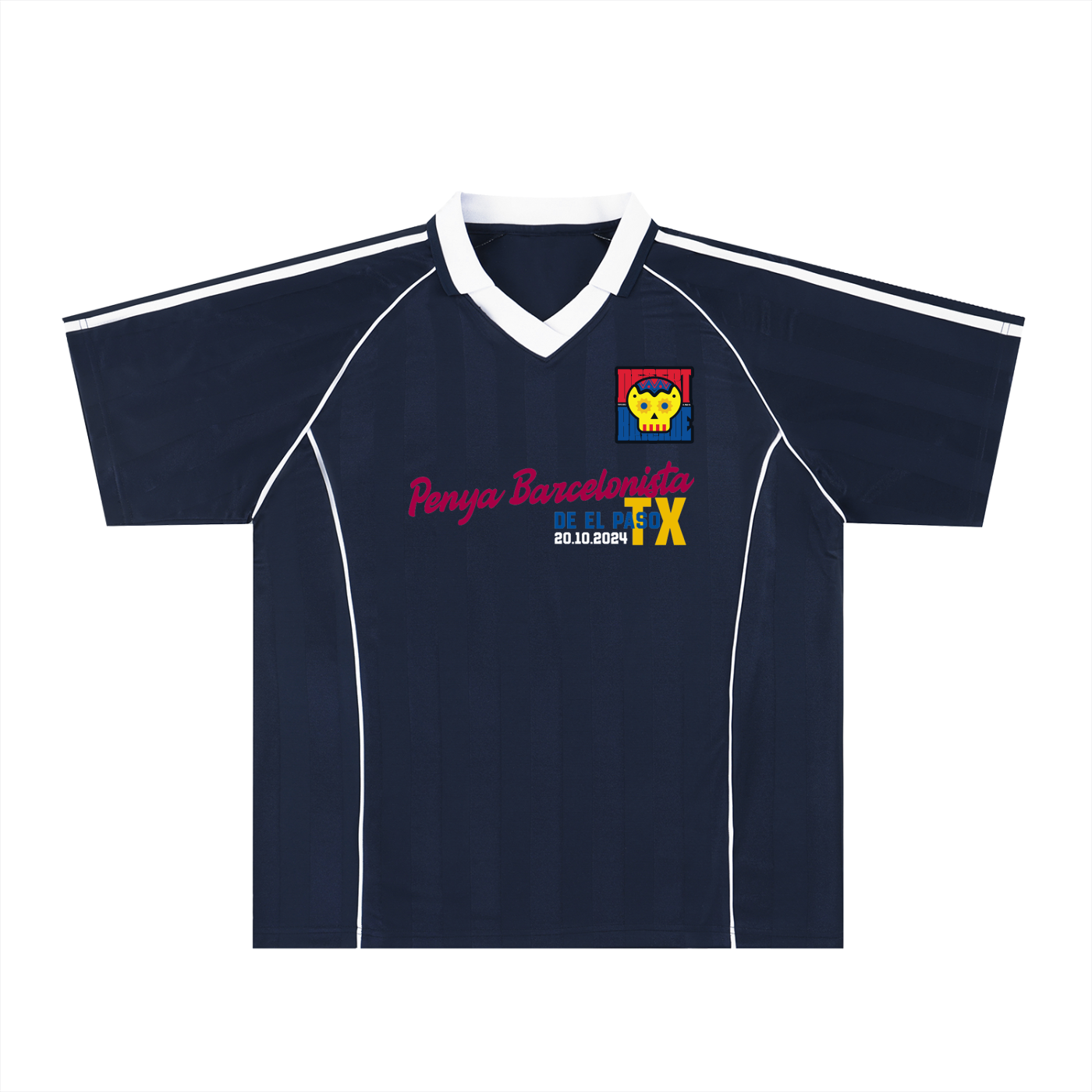 Shadow Stripe Collared Soccer Jersey